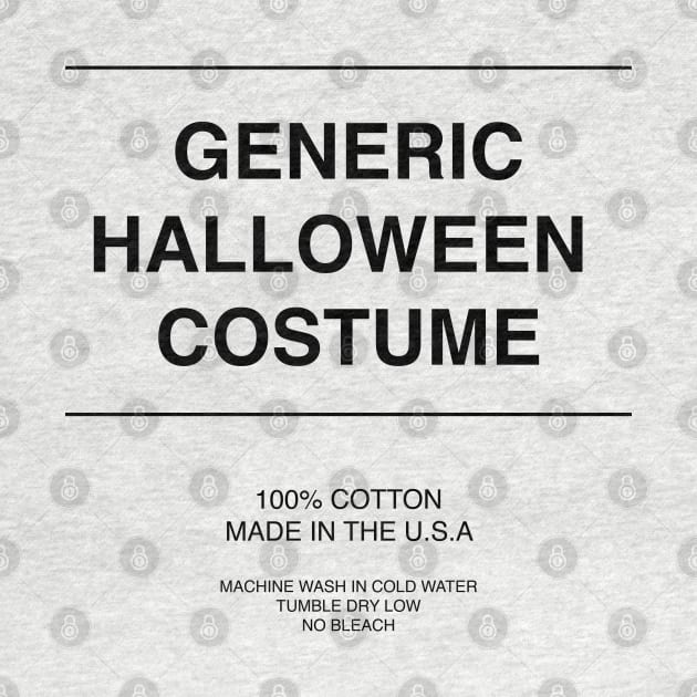 Generic Halloween Costume by PAVOCreative